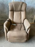 Nebraska sta op stoel - bruin stof 2 jaar oud, Huis en Inrichting, Fauteuils, Ophalen, ., 75 tot 100 cm, Zo goed als nieuw