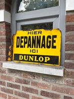 Emaille dunlop reclame, Verzamelen, Ophalen of Verzenden, Gebruikt, Reclamebord
