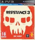 Ps3 resistance 3, Avontuur en Actie, Ophalen of Verzenden, 1 speler, Zo goed als nieuw