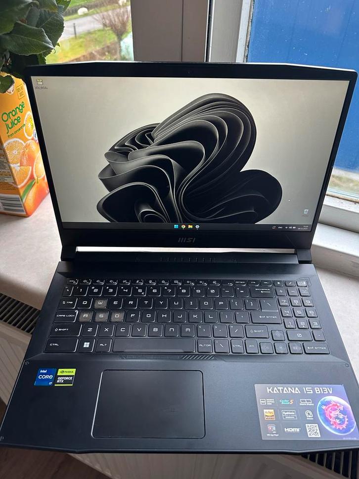 MSI Katana 15 B13V Gaming Laptop, Computers en Software, Windows Laptops, Zo goed als nieuw, 15 inch, SSD, 3 tot 4 Ghz, 16 GB