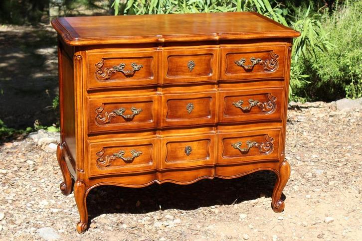 Brocante - Chique klassieke commode!, Huis en Inrichting, Kasten | Ladekasten, Gebruikt, Eikenhout, Overige houtsoorten, 3 of 4 laden