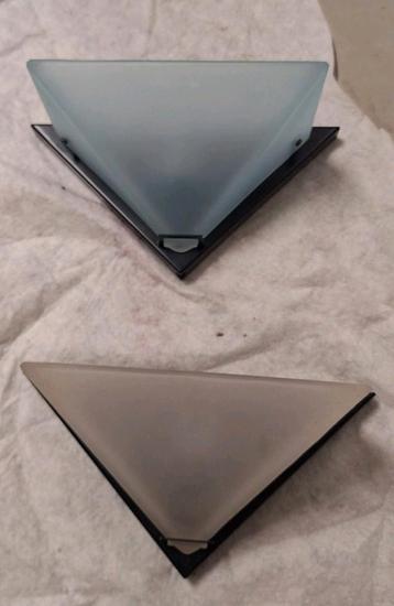 Actie Dijkstra zucca 2 wandlampen. E14, glas, metaal.  beschikbaar voor biedingen