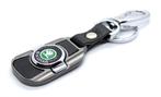 Skoda Sleutelhanger | Leer, Metaal | Karabijnsluiting| Skoda, Ophalen of Verzenden, Nieuw