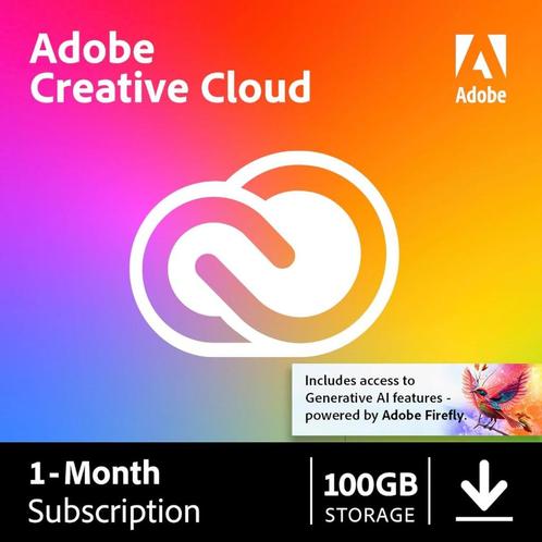 Adobe Creative Cloud - All Apps - 1 Maand Licentie - ACTIE!, Computers en Software, Ontwerp- en Bewerkingssoftware, Nieuw, MacOS