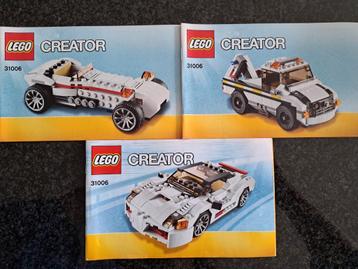 Lego creator 3 in 1 Snelle Racewagen 31006 beschikbaar voor biedingen