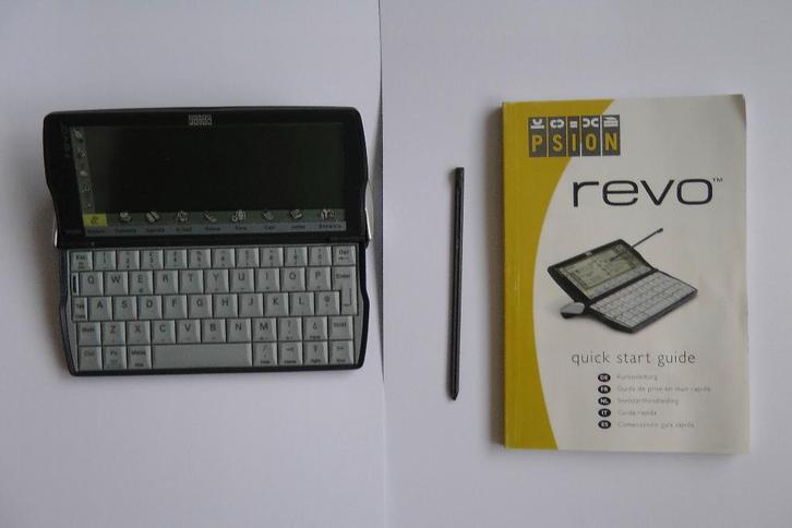 PDA Psion Revo (16MB) met handleiding, Telecommunicatie, Pda's, Zo goed als nieuw, Overige systemen, Overige merken, Met stylus of aanraakpen