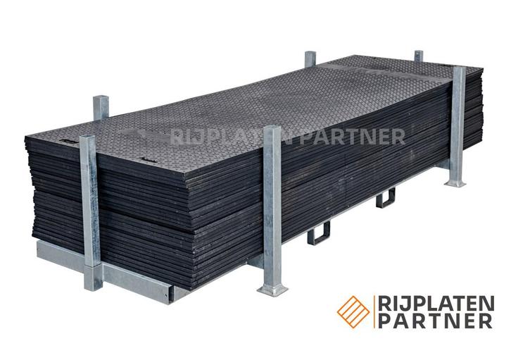 30x Kunststof rijplaten incl stapelbok! HD-Kwaliteit, Doe-het-zelf en Verbouw, Platen en Panelen, Nieuw, Overige materialen, Minder dan 20 mm