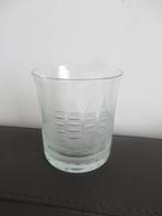Klassiek whisky glas, gravure van historisch zeil schip, Antiek en Kunst, Ophalen of Verzenden