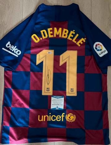 Ousmane Dembele shirt met Beckett coa beschikbaar voor biedingen