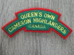 Queens Own Cameron Highlanders Canada., Verzamelen, Militaria | Tweede Wereldoorlog, Embleem of Badge, Ophalen of Verzenden, Engeland