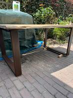 Boomstam tafel onderstel steunen (zie tekst), Ophalen, Tafelpoot, 50 tot 100 cm, Zo goed als nieuw