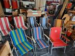 4 x vintage campingstoel stoel opklapstoel klapstoel retro, Ophalen, Gebruikt, Campingstoel