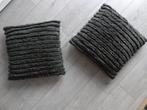 2X Riviera Maison - Sierkussen "Russell" - Donkergroen >Snel, Huis en Inrichting, Woonaccessoires | Kussens, Ophalen of Verzenden