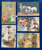 Pasen 5 gepreegde antieke ansichtkaarten 1900-1950, Verzamelen, Ansichtkaarten | Nederland, Ophalen of Verzenden, Voor 1920, Overijssel