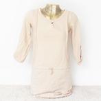 Super Leuk Dutch Indigo Jurkje (M) - 28 € 25,-, Kleding | Dames, Beige, Ophalen of Verzenden, Zo goed als nieuw, Boven de knie