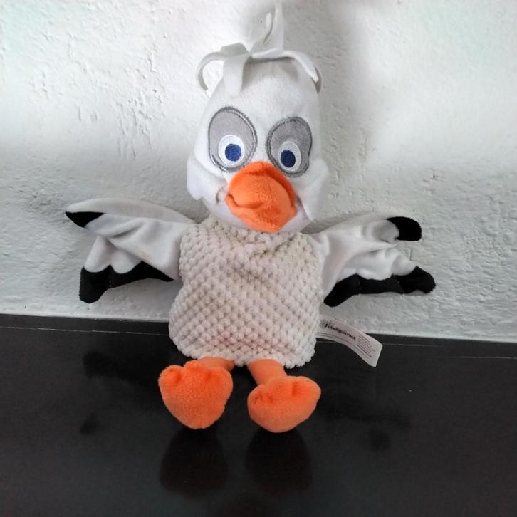 juffrouw ooievaar fabeltjeskrant handpop, Kinderen en Baby's, Speelgoed | Knuffels en Pluche, Gebruikt, Overige typen, Ophalen of Verzenden