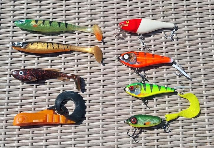 Groote Kunstaas / Jerkbaits set voor snoek te koop, Watersport en Boten, Hengelsport | Roofvissen, Zo goed als nieuw, Overige typen