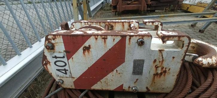 Hijsschijf 40 ton - Robuust en functioneel, Doe-het-zelf en Verbouw, Lieren en Takels, Ophalen of Verzenden