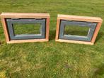 Hard houten raam met kozijn, Raamkozijn, Zo goed als nieuw, 75 tot 150 cm, Hout