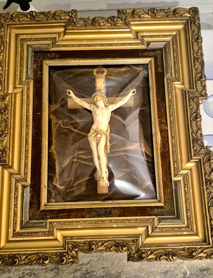 Ca 1700 Grote ivoren corpus school georg petel ivoor, Antiek en Kunst, Antiek | Religie, Ophalen of Verzenden