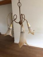 Murano glas kelken hanglamp vintage, Huis en Inrichting, Lampen | Kroonluchters, Ophalen, Zo goed als nieuw, Glas