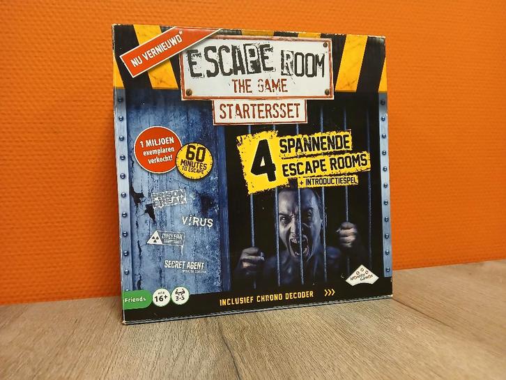 escape room, Hobby en Vrije tijd, Gezelschapsspellen | Bordspellen, Zo goed als nieuw, Een of twee spelers, Drie of vier spelers