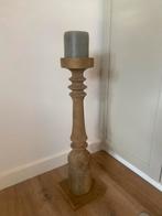 Houten Kaarsenstandaard, Huis en Inrichting, Woonaccessoires | Kandelaars en Kaarsen, Ophalen, Gebruikt, Kandelaar, Hout
