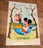 Goofy spuit Mickey Mouse nat in hangmat - Walt Disney, Verzenden, 1980 tot heden, Ongelopen, Kinderen