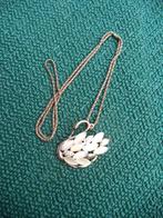gouden ketting met gouden zwaan strass dier kettinghanger, Overige materialen, Met strass, Ophalen of Verzenden, Zo goed als nieuw