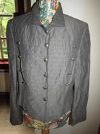 E588 Van Avendonck mt 44 nieuw jasje grijs military metaal, Kleding | Dames, Verzenden, Van Avendonck, Maat 42/44 (L), Nieuw