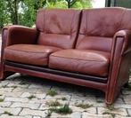 Prachtige Jugendstil Lederen Bank, Antiek en Kunst, Ophalen