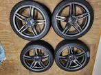 4x monaco GP1 velgen antraciet Volvo V40 225/40/R18, Auto-onderdelen, Banden en Velgen, 18 inch, Gebruikt, Velg(en), Personenwagen