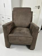 stoel - fauteuil bruin izgst, Huis en Inrichting, Ophalen, Minder dan 75 cm, Leer, Zo goed als nieuw