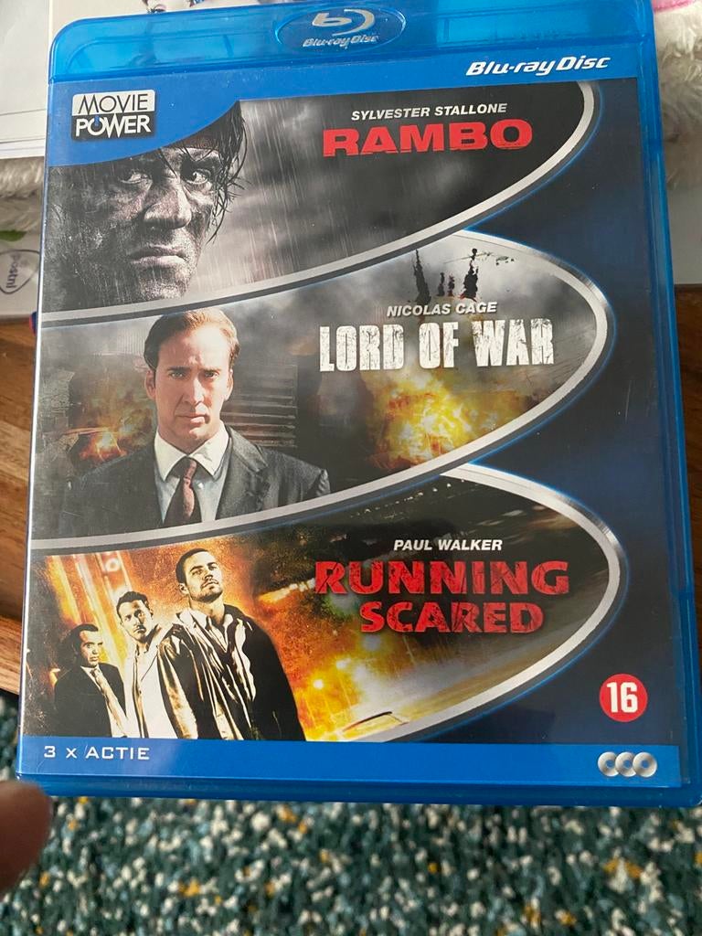 3 films box rambo. Lord of war. Running scared, Cd's en Dvd's, Ophalen of Verzenden, Zo goed als nieuw, Actie