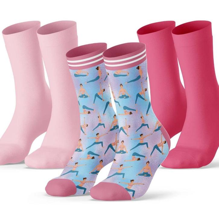 Gymnastic - 3 paar sokken  maat 36-42, Kleding | Dames, Sokken en Kousen, Nieuw, Sokken en Kniesokken, Ophalen of Verzenden