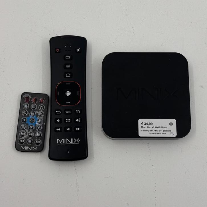 Minix Neo X5 16GB Media Speler | Met AB | Met garantie, Audio, Tv en Foto, Mediaspelers, Zonder harde schijf, Ophalen of Verzenden