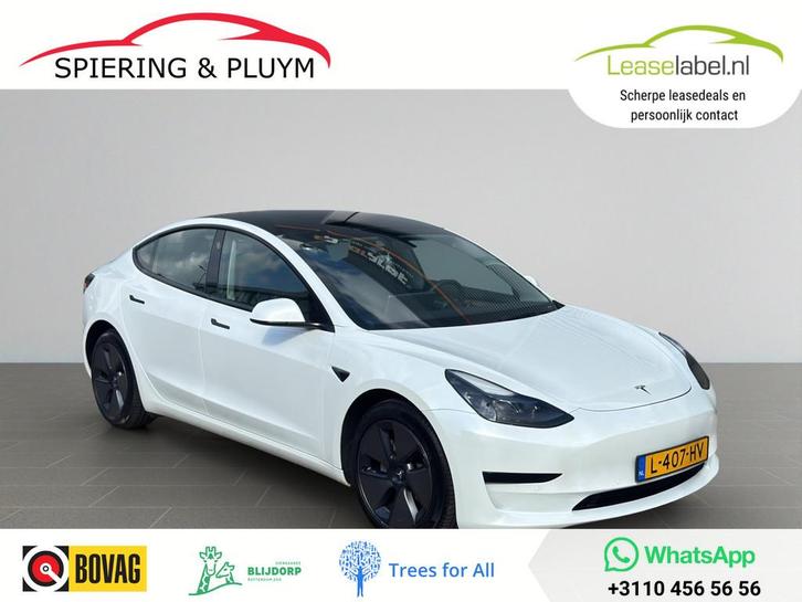 Tesla Model 3 Standard RWD Plus 60 kWh | FSD Comp. | Pano |, Auto's, Tesla, Te koop, Model 3, ABS, Airbags, Airconditioning, Alarm