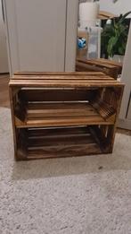 Nieuwe houten krat/kist met plank, Ophalen of Verzenden, Nieuw