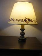 Tafellamp/Schemerlamp Met Handgemaakte Kap Jaren 70, Ophalen of Verzenden, Gebruikt, Minder dan 50 cm