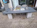 Tuintafel met vuurtafel, Ophalen, Zo goed als nieuw, Rechthoekig, Overige materialen