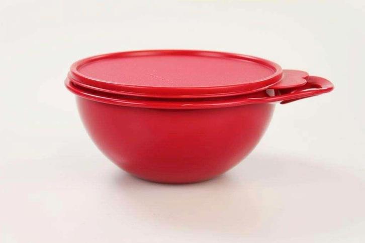 Tupperware Beslagkom 1,4 liter Turquoise Rood Laatste, Huis en Inrichting, Keuken | Tupperware, Nieuw, Bak of Kom, Rood, Ophalen of Verzenden