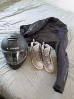 Motorkleding set met helm, jas, schoenen en handschoenen, Motoren, Kleding | Motorkleding, Overall, Heren, Tweedehands