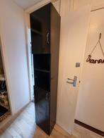 Gratis - Zwarte smalle badkamermeubel, (Half)hoge kast, Minder dan 50 cm, Gebruikt, 100 tot 150 cm