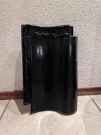 56 Monier Hollander-V Dakpannen - Zwart, Doe-het-zelf en Verbouw, Dakpannen en Dakbedekking, Ophalen, Gebruikt, Steen of Klei