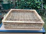 Rieten Mand/Dienblad - 35x27x6 cm, Gebruikt, Mand, Ophalen of Verzenden, Riet