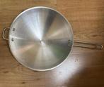 Wokpan, Gebruikt, Inductieplaat, Aluminium, Ophalen of Verzenden
