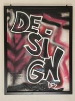 Design Graffiti op doek ingelijst 75x98, Ophalen