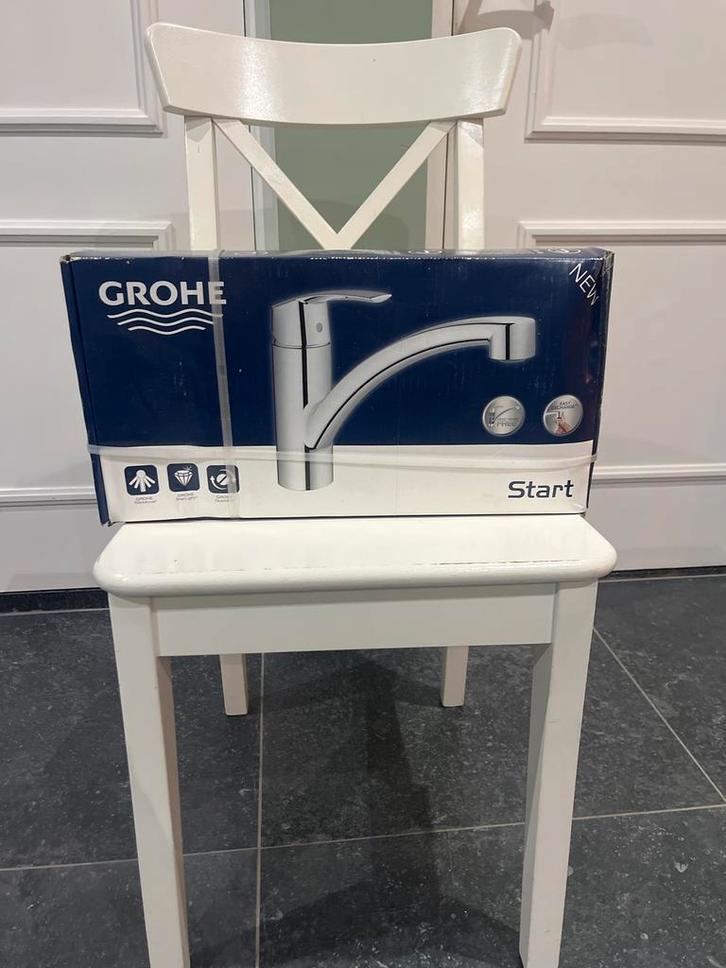 Keukenkraan Nieuw in Doos - Grohe Start, Doe-het-zelf en Verbouw, Sanitair, Nieuw, Kraan, Chroom, Ophalen