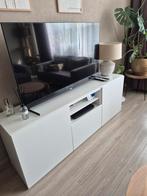 Witte TV meubel met opbergruimte, Huis en Inrichting, Overige materialen, 150 tot 200 cm, Ophalen of Verzenden, Zo goed als nieuw