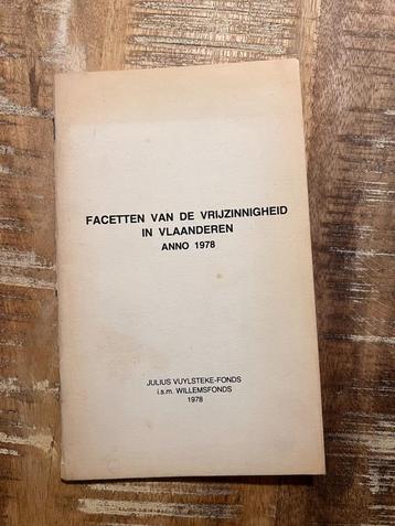 facetten van de vrijzinnigheid in Vlaanderen anno 1978 beschikbaar voor biedingen